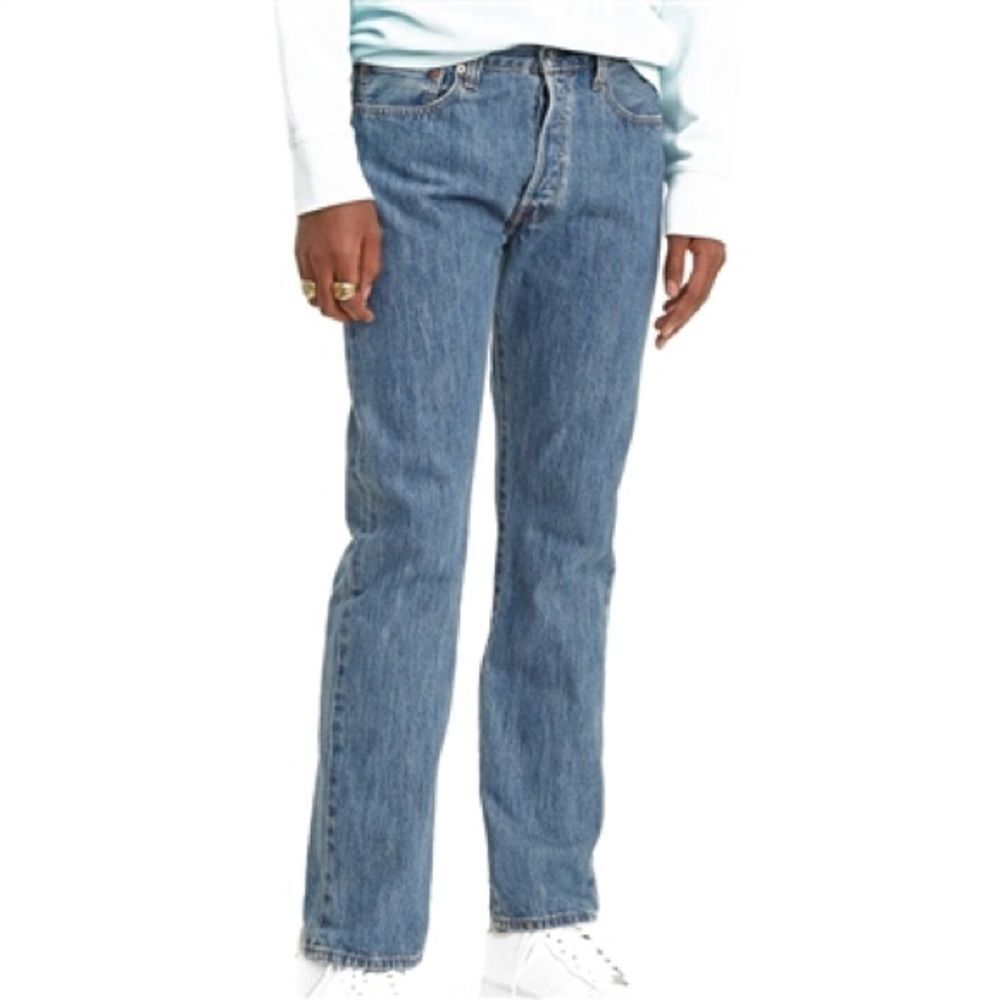 Levi's jeans 501 Original Fit men's 30x32 stonewash blue denim red tab